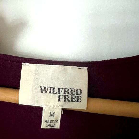 Aritzia Wilfred Women’s Free  Purple Teigen T-Shirt Shift Midi Dress Medium - Picture 4 of 11
